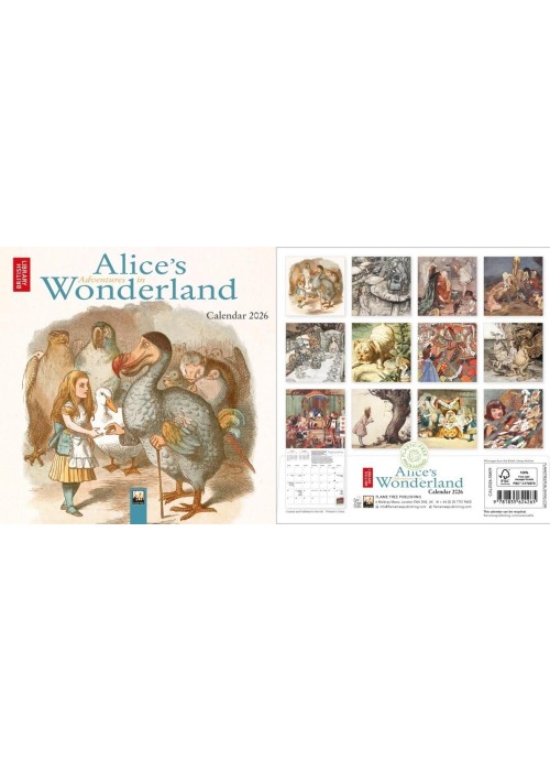 Kalendarz 2026 ścienny kwadrat Alicja