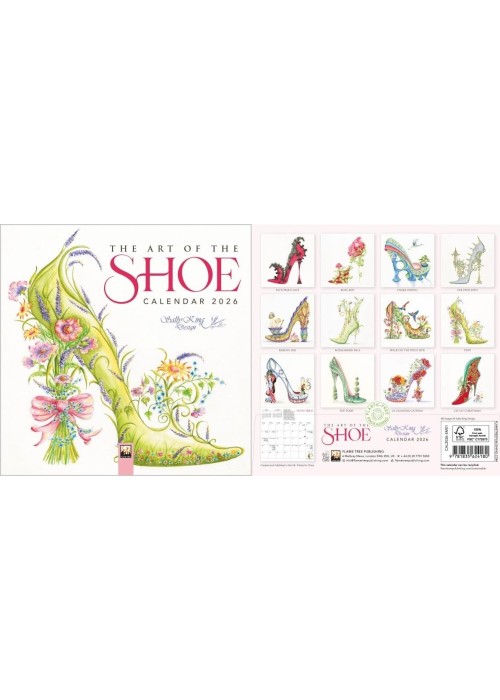 Kalendarz 2026 ścienny kwadrat The Art of the Shoe
