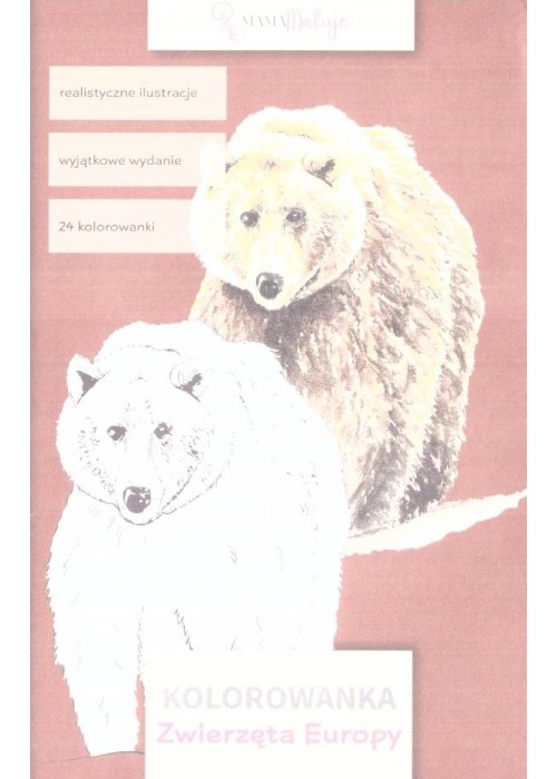 Kolorowanka. Zwierzęta Europy