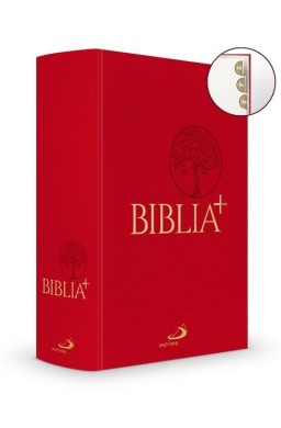 Biblia Plus płótno czerwona paginacja
