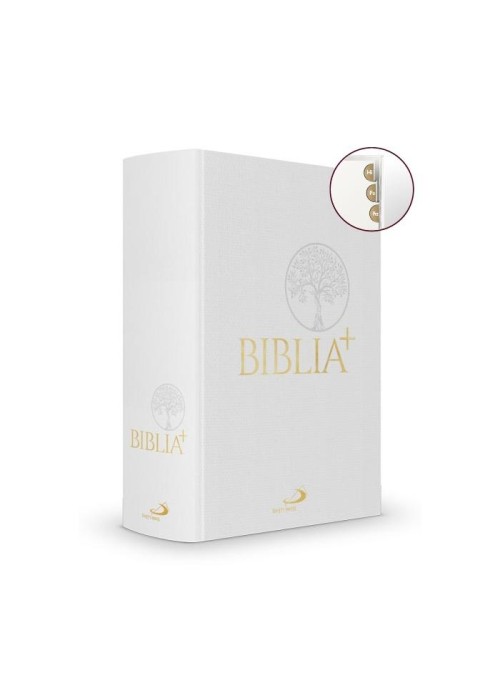 Biblia Plus płótno biała paginacja