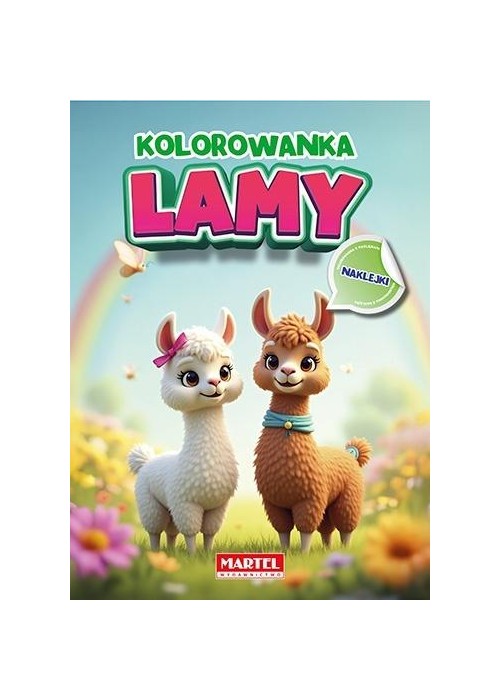 Kolorowanka Lamy z naklejkami