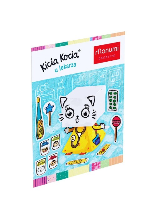 Kolorowanka do składania. Kicia Kocia u lekarza