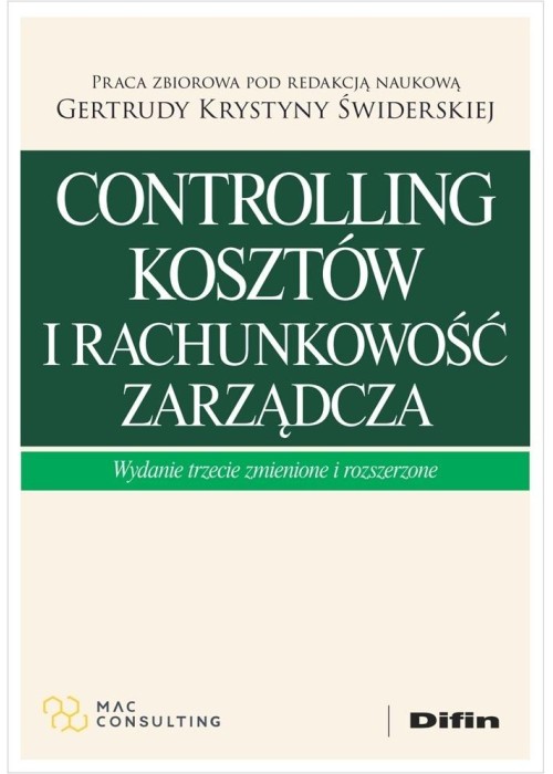 Controlling kosztów i rachunkowość zarządcza