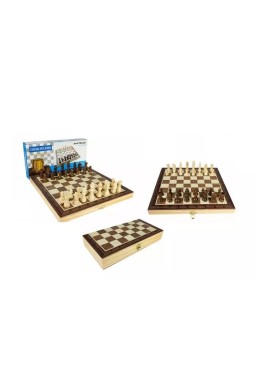 Szachy drewniane magnetyczne premium 29,5x29,5cm