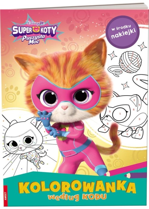 Disney SuperKoty. Kolorowanka według kodu