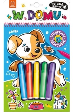 Dotykaj i koloruj Welurowe kolorowanki W domu