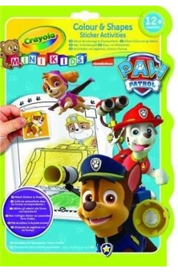 Kolorowanka Kształty i kolory Psi Patrol CRAYOLA