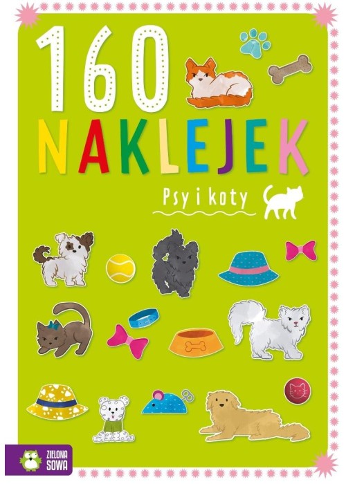 160 naklejek. Psy i koty