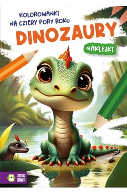 Kolorowanki na cztery pory roku. Dinozaury