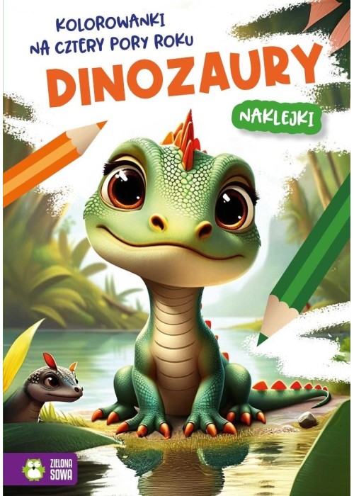 Kolorowanki na cztery pory roku. Dinozaury