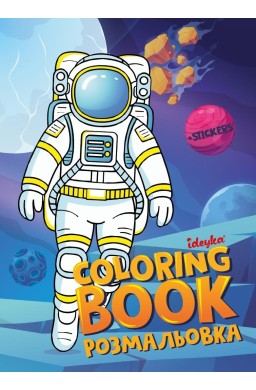 Kolorowanka z naklejkami Kosmos