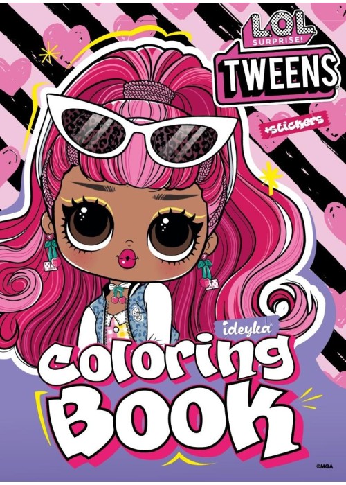 Kolorowanka z naklejkami LOL Tweens Cherry