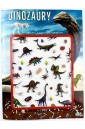Książeczka z wypukłymi naklejkami. Dinozaury