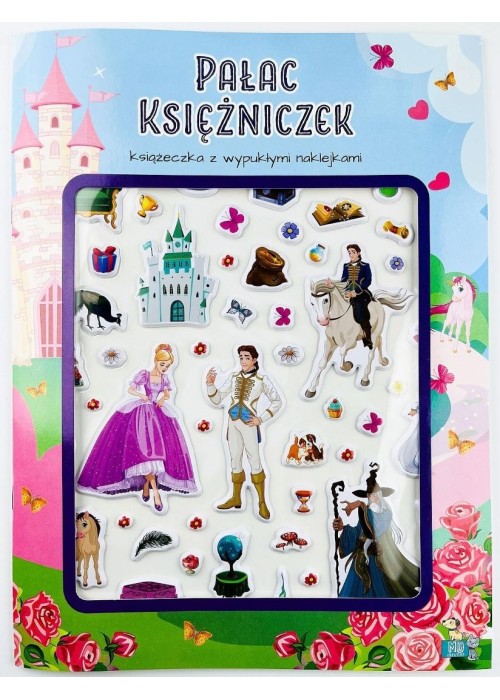 Książeczka z wypukłymi naklejkami. Pałac...