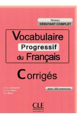 Vocabulaire progressif debutant A1