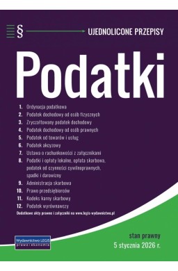 Podatki - stan prawny 5 stycznia 2026 r.