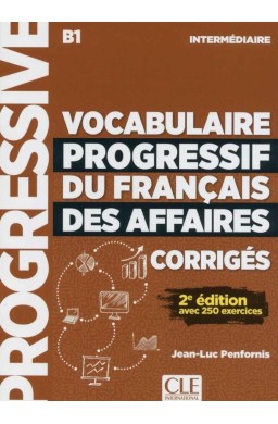 Vocabulaire progressif B1 klucz odpowiedzi