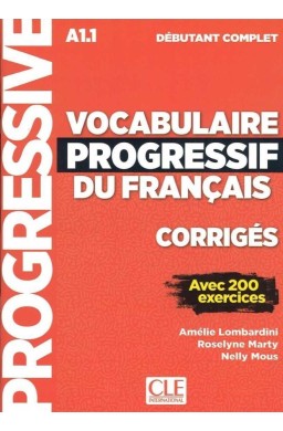 Vocabulaire progressif A1 klucz odpowiedzi