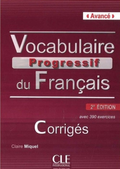 Vocabulaire progressif B2-C1 klucz odpowiedzi