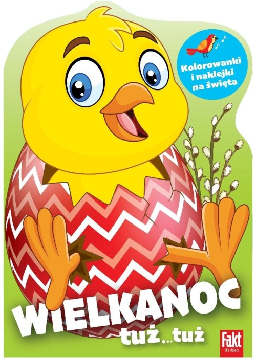 Wielkanoc tuż...tuż. Kolorowanki z naklejkami..