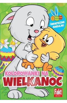 Kolorowanki na Wielkanoc. Brokatowe naklejki..