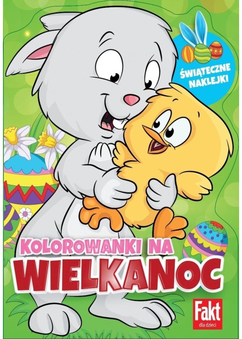 Kolorowanki na Wielkanoc. Brokatowe naklejki..