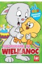 Kolorowanki na Wielkanoc. Brokatowe naklejki..