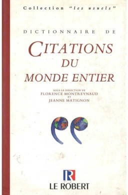 Dictionnaire usuels de citations du monde entier