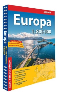 Europa Atlas Samochodowy 1:800 000