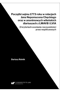 Początki sejmu 1773 roku w relacjach Jana Nepomuce
