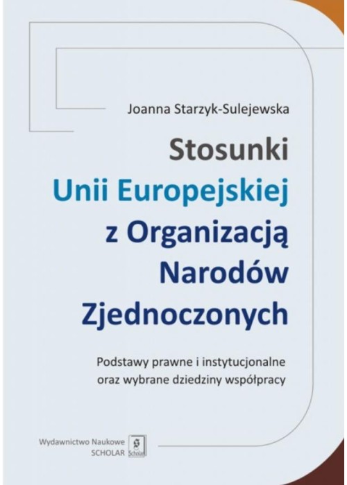 Stosunki Unii Europejskiej z Organizacją Narodów..