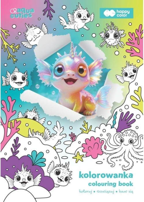 Kolorowanka Aqua Cuties A4 HAPPY COLOR