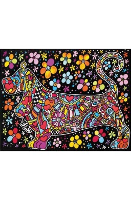 Kolorowanka welurowa Basset 47x35cm