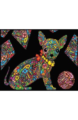 Kolorowanka welurowa Chihuahua 47x35cm