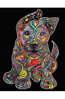 Kolorowanka welurowa Szczeniak 47x35cm