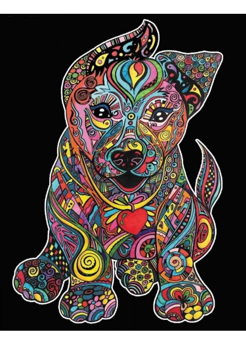 Kolorowanka welurowa Szczeniak 47x35cm