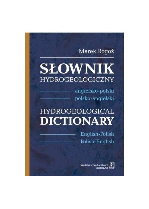 Słownik hydrogeologiczny angielsko-polski...