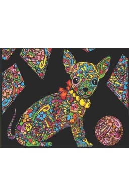 Kolorowanka welwetowa A4 Chihuahua!