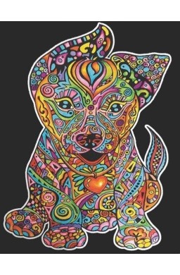 Kolorowanka welwetowa A4 Szczeniak