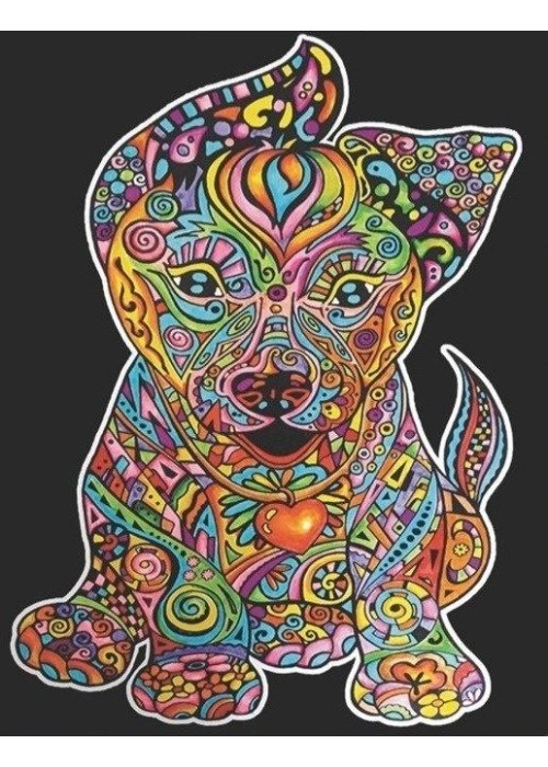 Kolorowanka welwetowa A4 Szczeniak