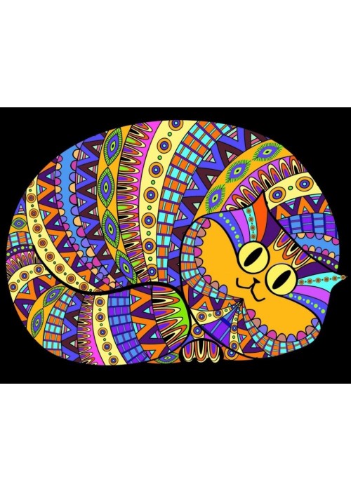 Kolorowanka welwetowa A4 Kocur