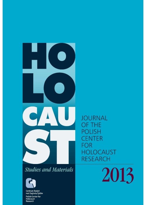 Holocaust Studies and Materials 2013