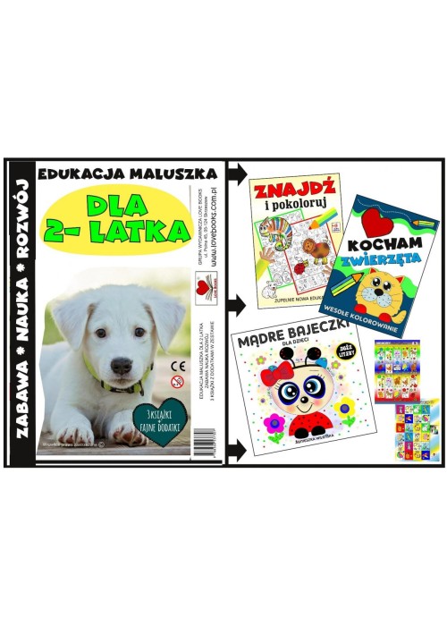 Edukacja maluszka - zestaw książek dla 2 latka