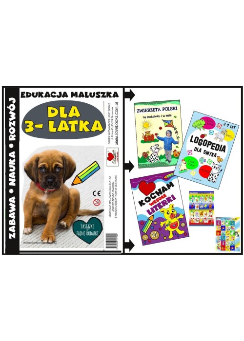 Edukacja maluszka - Zestaw książek dla 3 latka