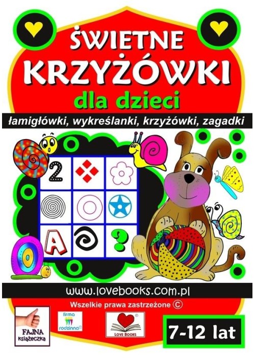 Świetne krzyżówki dla dzieci 7-12lat