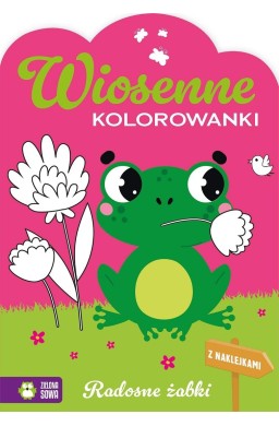 Wiosenne kolorowanki. Radosne żabki