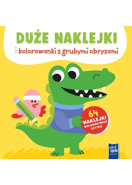 Duże naklejki i kolorowanki z grubymi obrysami
