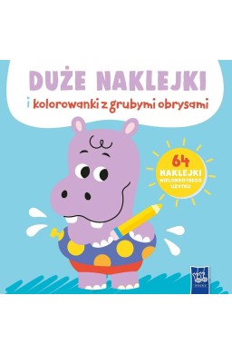 Duże naklejki i kolorowanki z grubymi obrysami