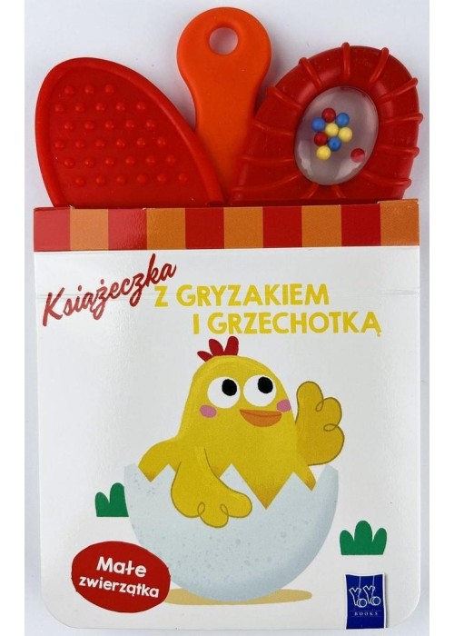 Książeczka z gryzakiem i grzechotką. Zwierzątka